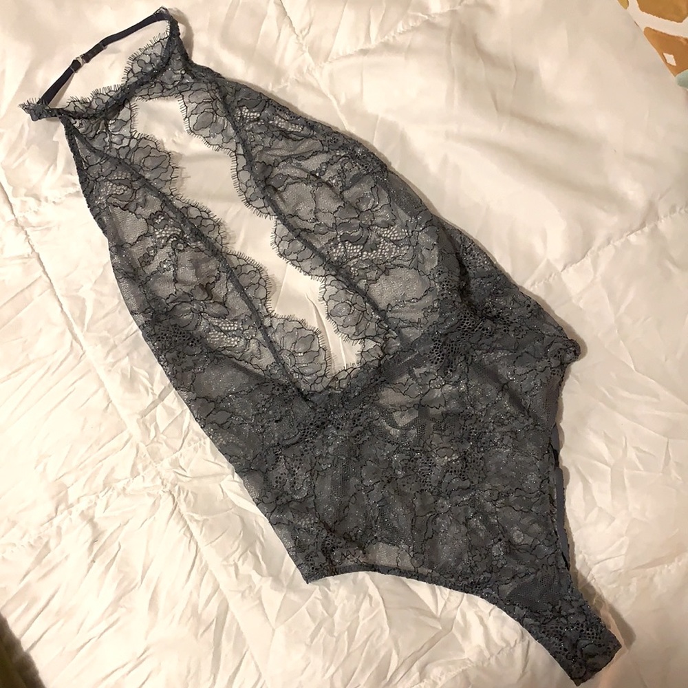 Victoria’s Secret Lace Choker Bodysuit Teddy